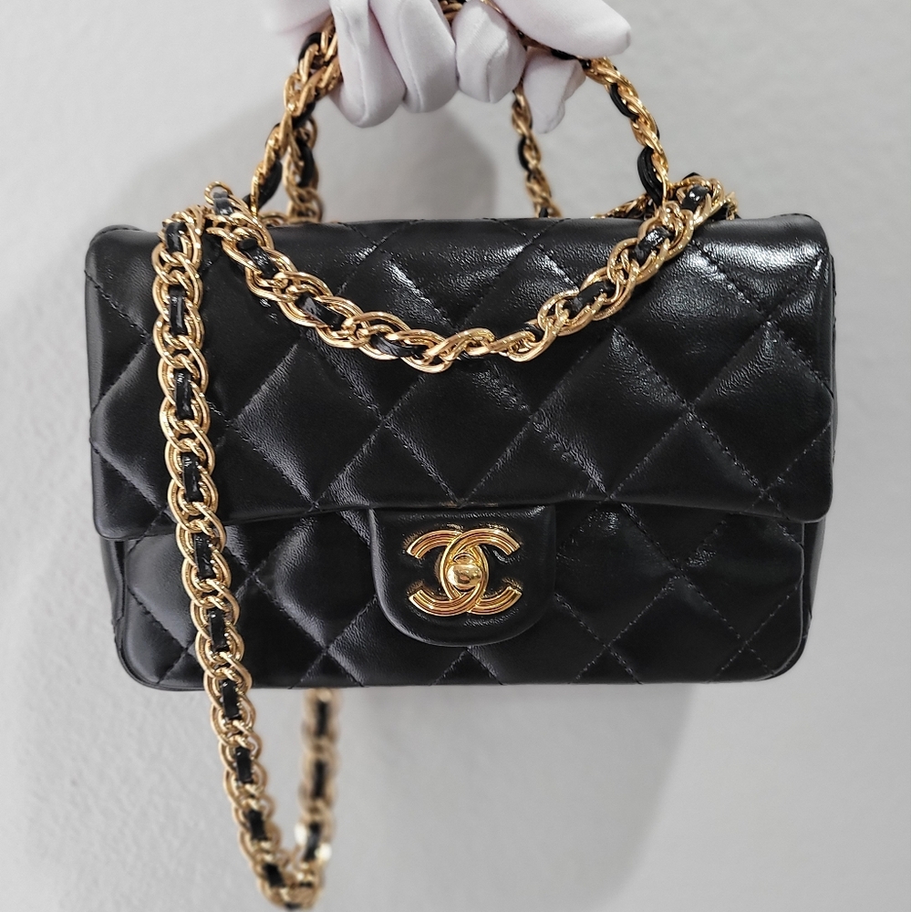 New 23S Métiers d'art Chanel Top handle Golden Links 2way Mini Rectangular